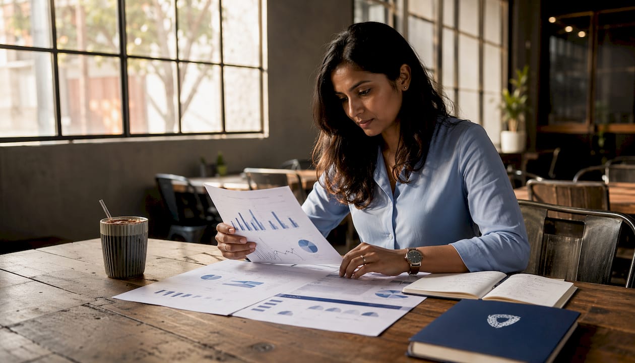 Professional reviewing SOC analyst salary reports