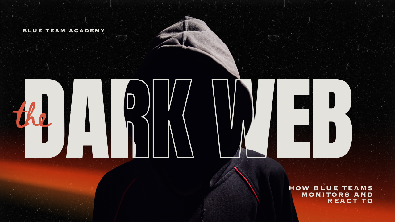 a hacker in a hoodie with lettering Dark Web
