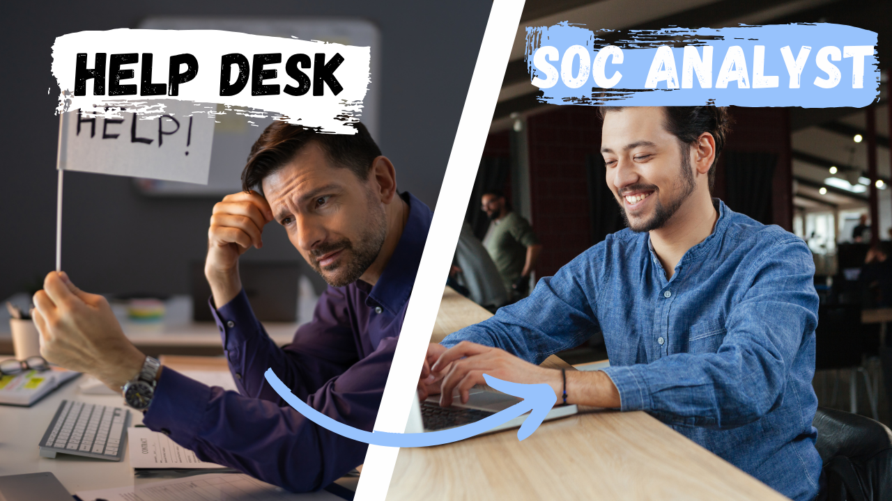 A help desk and a soc analyst working